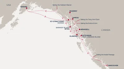 Routenverlauf Eine „Extended Journey“ durch die abgelegene Wildnis Alaskas und ihr reiches Kulturerbe