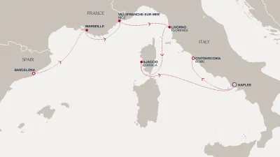 Routenverlauf Eine Neujahrsreise durch das faszinierende Mittelmeer