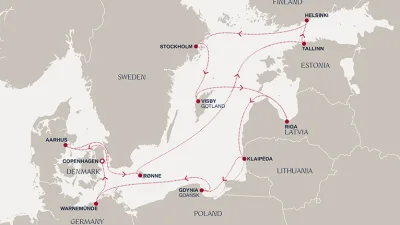 Routenverlauf Eine „Extended Journey“ durch bezaubernde skandinavische Landschaften und zu den Highlights des Baltikums