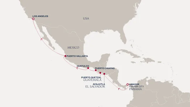 Routenverlauf Eine Reise zu Maya-Ruinen und mexikanischen Schätzen