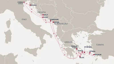 Routenverlauf Eine Reise durch romantische Landschaften und sonnenverwöhnte Inselwelten