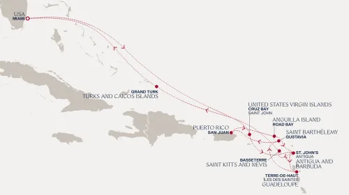 Routengrafik Eine „Extended Journey“ zu wunderschönen Inseln und geschichtsträchtigen Küsten