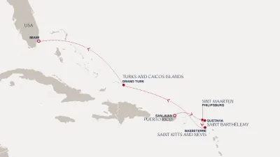 Routenverlauf Eine Reise zu tropischer Magie und maritimen Entdeckungen