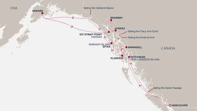 Routenverlauf Eine „Extended Journey“ durch die abgelegene Wildnis Alaskas und ihr reiches Kulturerbe