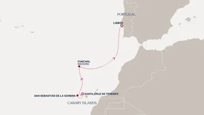 Routenverlauf Eine Reise von den Inseln des Atlantik zur maritimen Eleganz Lissabons