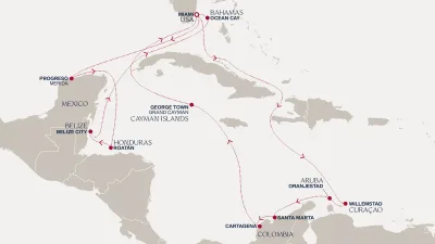 Routenverlauf Eine „Extended Journey“ zu karibischen Trauminseln und erholsamen Tagen am Meer