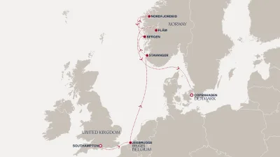 Routenverlauf Eine Reise entlang beeindruckender Küsten und wundervoller Fjorde