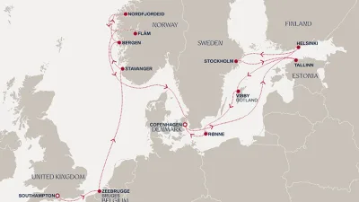 Routenverlauf Eine „Extended Journey“ voller nordischer Eleganz und zeitloser Küstenschönheit