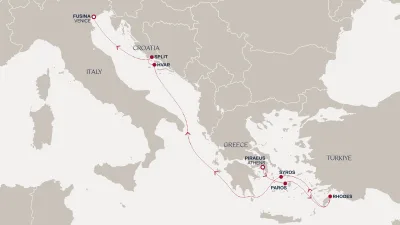 Routenverlauf Eine Reise von den sonnenverwöhnten Kykladen zur Eleganz der Adria