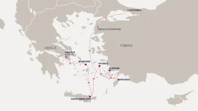 Routenverlauf Eine Reise durch die Geschichte der Antike und zu den bezaubernden Inseln