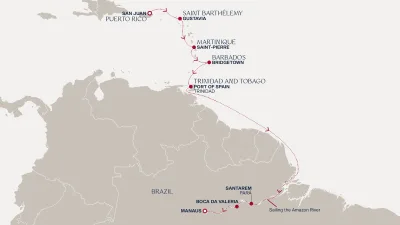 Routenverlauf Eine Reise zu den Schönheiten und kulturellen Schätzen des Amazonas