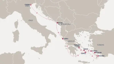 Routenverlauf Eine Reise von den Wundern der Adria zu den Legenden der Ägäis