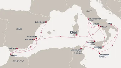 Routenverlauf Eine „Extended Journey“ zwischen Kontinenten und Küsten