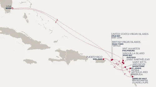 Routengrafik Eine „Extended Journey“ zu ruhigen Inseln und schönen Küsten