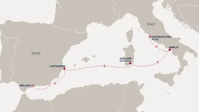 Routenverlauf Eine Reise zu spektakulären Küsten, Inselwelten und andalusischem Flair
