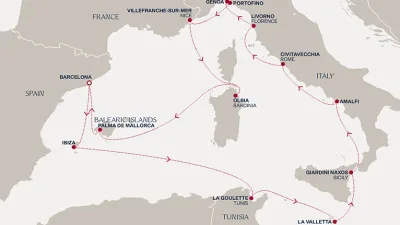 Routenverlauf Eine „Extended Journey“ zu lebhaften Medinas, barocker Schönheit und römischen Legenden