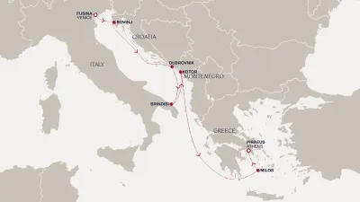 Routenverlauf Eine Reise zu den Wundern der Adria und verborgenen Geheimnissen der Antike